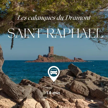Lägenhet Capraphea T2 With Seaview,balcony,parking,ac,wifi. Saint-Raphaël